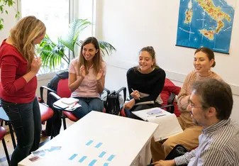 IFA students engaged in Italian language class