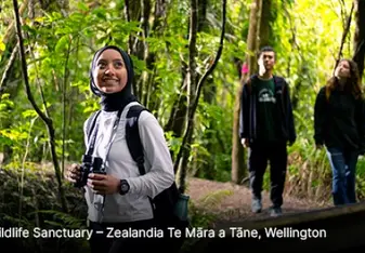 Students at Zealandia Wildlife Sanctuary