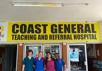 Go Elective Nursing Internship students at the Coast Teaching and Referral Hospital in Mombasa Kenya.
