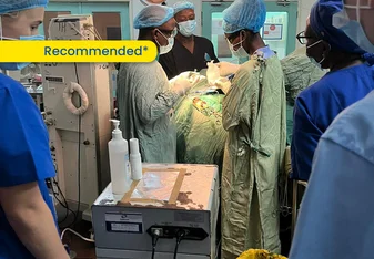Go-Elective Abroad Premed and Medical Students in doing their rotations in various departments including surgery, OBGYN, internal medicine, pediatrics, and emergency medicine