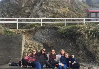 Group photo of college students
