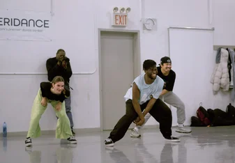 Students in a street style class
