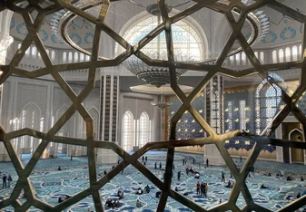 The interior of the Grand Mosque
