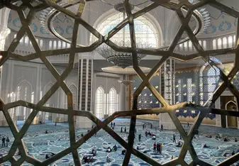 The interior of the Grand Mosque