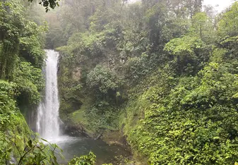 Beautiful waterfall in Costa Rica