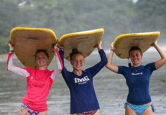 Rustic Pathways surfing in Costa Rica