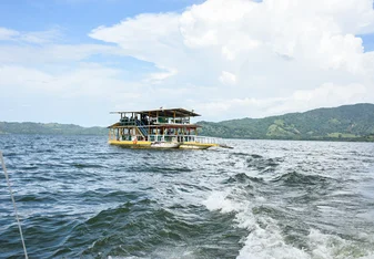 VISIONS Dominican Republic ferry tour at Presa Hatillo.