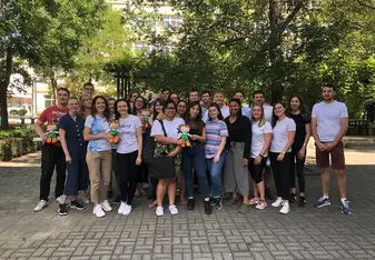 China teachers in Beijing with The Fewer Things