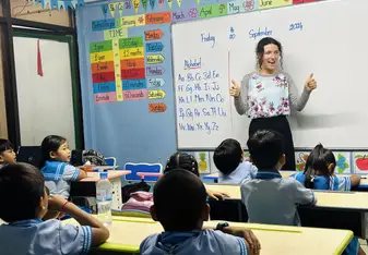 Xplore Cambodia Teaching in Class 1