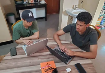 Intern students developing website