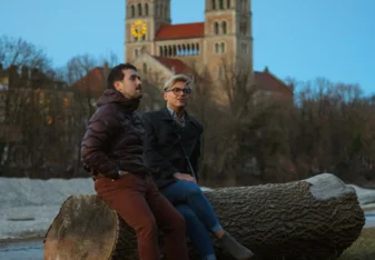EF students exploring Munich at dusk