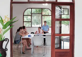 EF students in class at the Costa Rica school