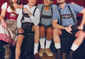 EF language year abroad students participating in an authentic Oktoberfest celebration