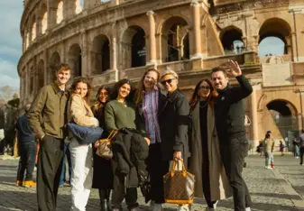 EF students exploring the Roman Colosseum