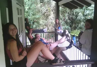 Student Enjoying Downtime
