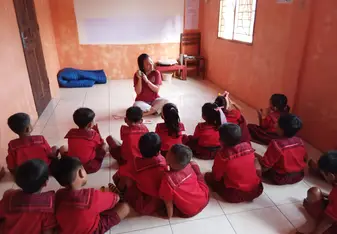An TEFL class being taught at the Trust