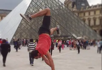 Participant enjoying Paris. 