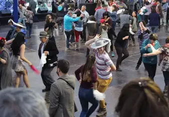 La cueca, the national dance of Chile is danced at every Fonda along with much more cultural fun!