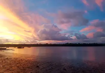 Sunset over the orla