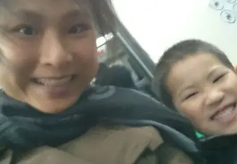 Hanging out with the kid on the subway - went on many adventures together