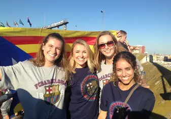At the FB Barca game!