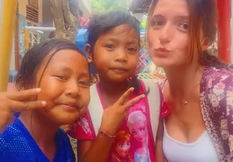 Girls selfie
