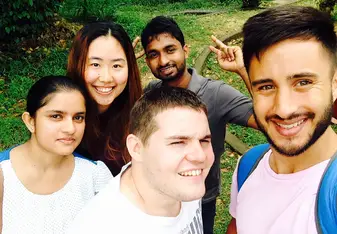Volunteer group was always formed by people from all over the world.