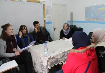 One of the many fun and interesting English lessons we gave