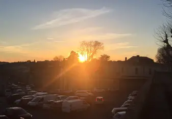 Sunset at Parc du Peyrou 