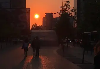 Santiago at Sunset