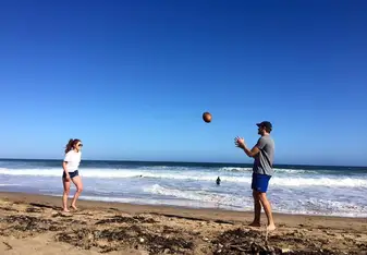 The beach
