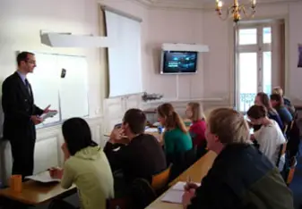 Classroom in the IES Abroad Center, Nantes