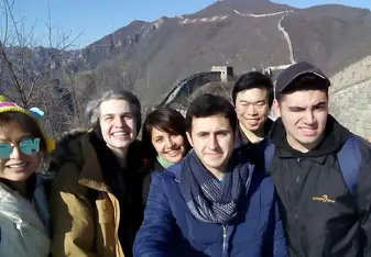 Company arranged trip to the Great Wall, with the other au pairs
