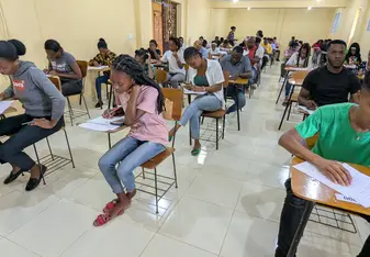 University of Fondwa students sitting for final exams