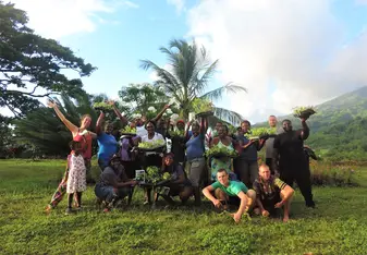 Team out in St Vincent