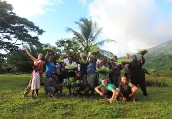 Team out in St Vincent