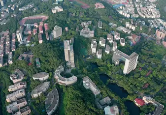 This is a panoramic view of the campus.