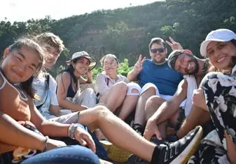 Group of Volunteers Smiling Together