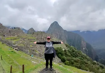 Barbara L. at Machu Picchu
