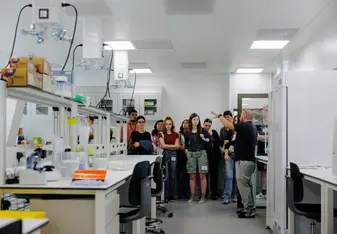 Students in a lab
