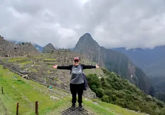 Barbara L. at Machu Picchu