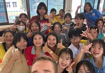 Classroom pic with The Fewer Things