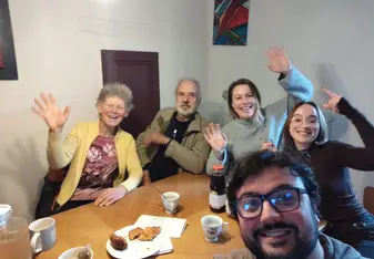 Candela and host family