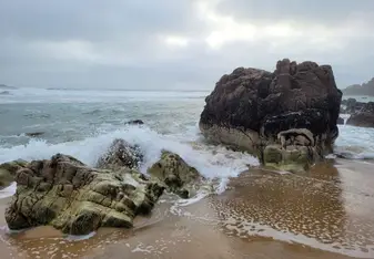Ocean views on a cloudy day