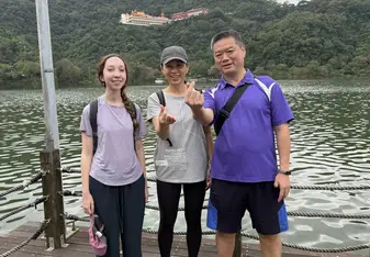 Lingoinn student on tour with host teacher in Yilan Taiwan