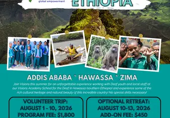 Ethiopia Summer 2026 Volunteer Trip Flyer
