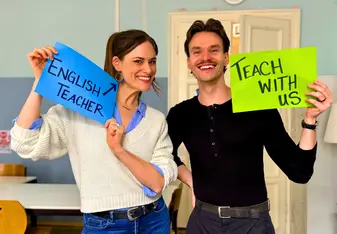Teachers at The Language House in Prague in one of our classrooms