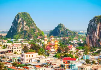 Aerial view of Da Nang, Vietnam