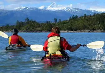 Sea kayaking in Patagonia
