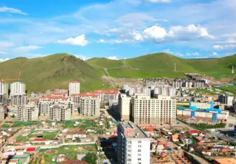 Landscape of Mongolia inner city